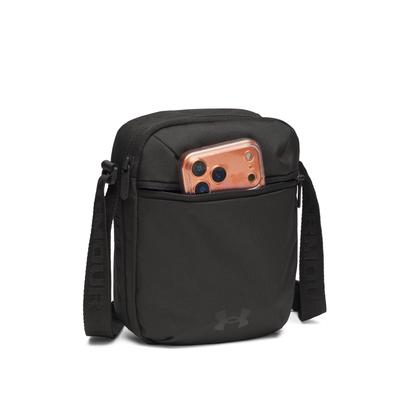 Umhängetasche UNDER ARMOUR "NEW UA ESSENTIAL CROSSBODY", Damen, schwarz (schwarz, schwarz), Obermaterial: 100% Polyester, Taschen Umhängetasche, für Erwachsene, sportlicher Stil, aus Polyester, leicht