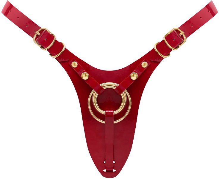 Strap-On-Me Harnais en similicuir Fabulous Taille unique Rouge brillant