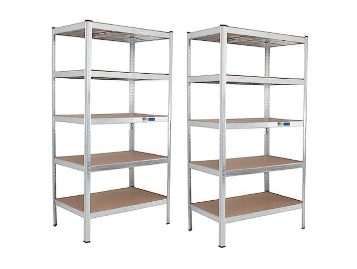 TRUTZHOLM 2X Schwerlastregal 180x90x60cm Lagerregal XL Werkstattregal Weitspannregal Traglast je 875 kg