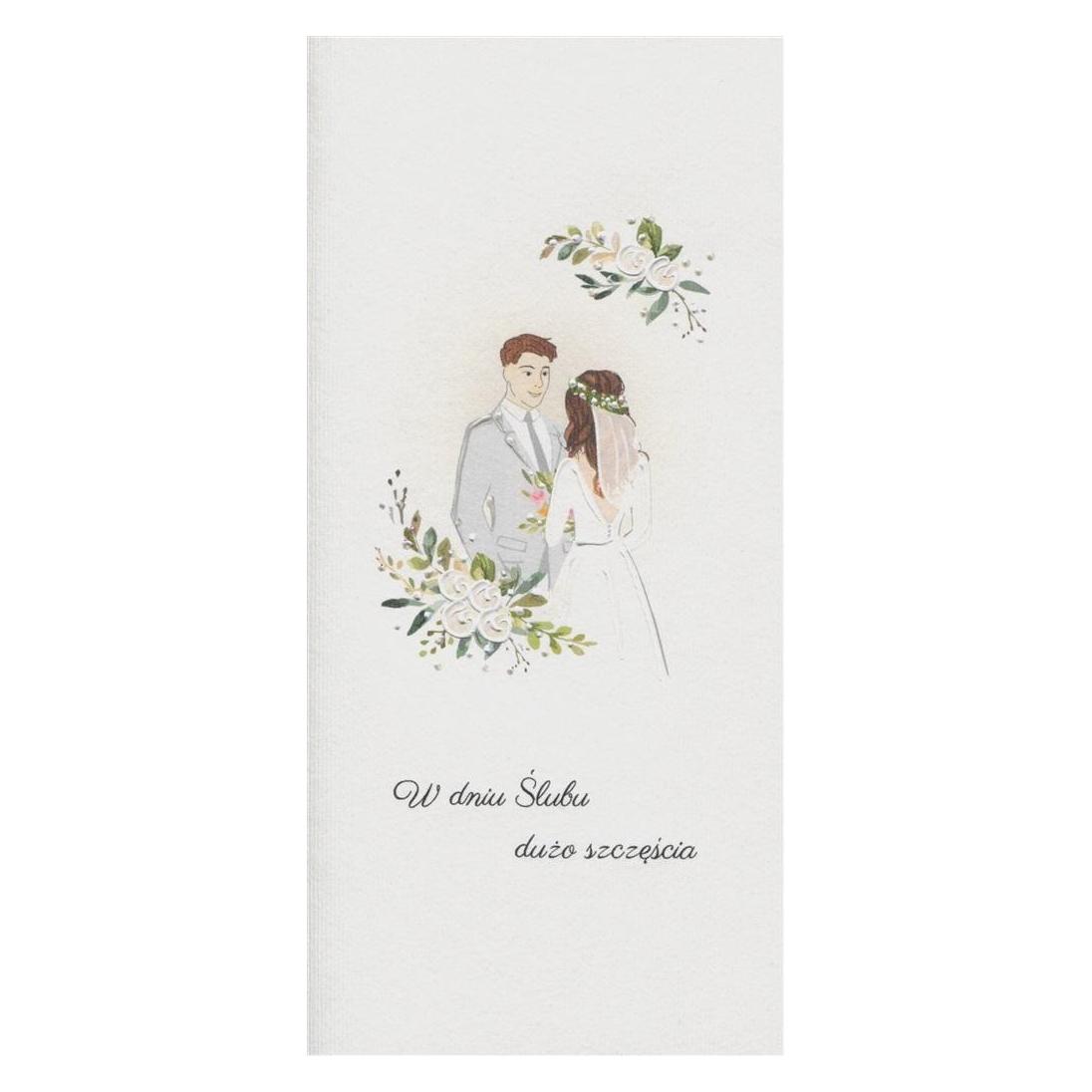 Teka Hochzeitskarte DL S59 - Junges Paar in Blumen (47993887)