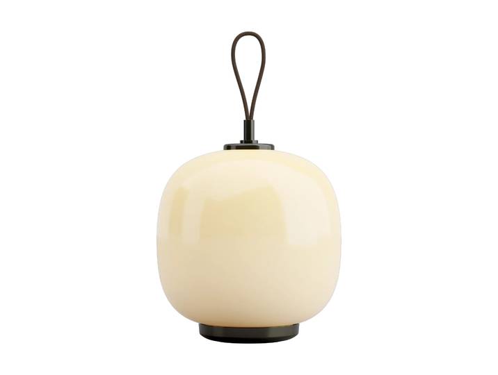 Louis Poulsen VL45 Radiohus portabel Leuchte Ø17,5 cm Brass-pale yellow glass