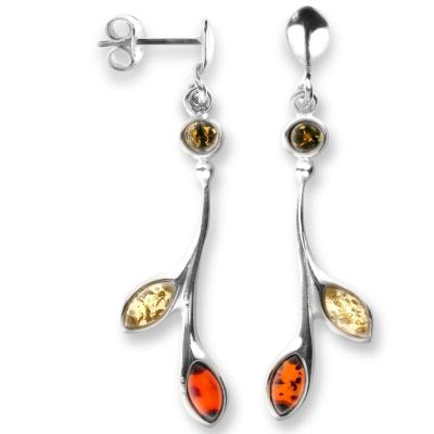 Paar Ohrstecker OSTSEE-SCHMUCK "Ostsee-Schmuck Ohrhänger Wenke Ohrhänger Wenke", weiß, Ohrringe, Damen, 52 x 12mm, Silber 925 (Sterlingsilber)