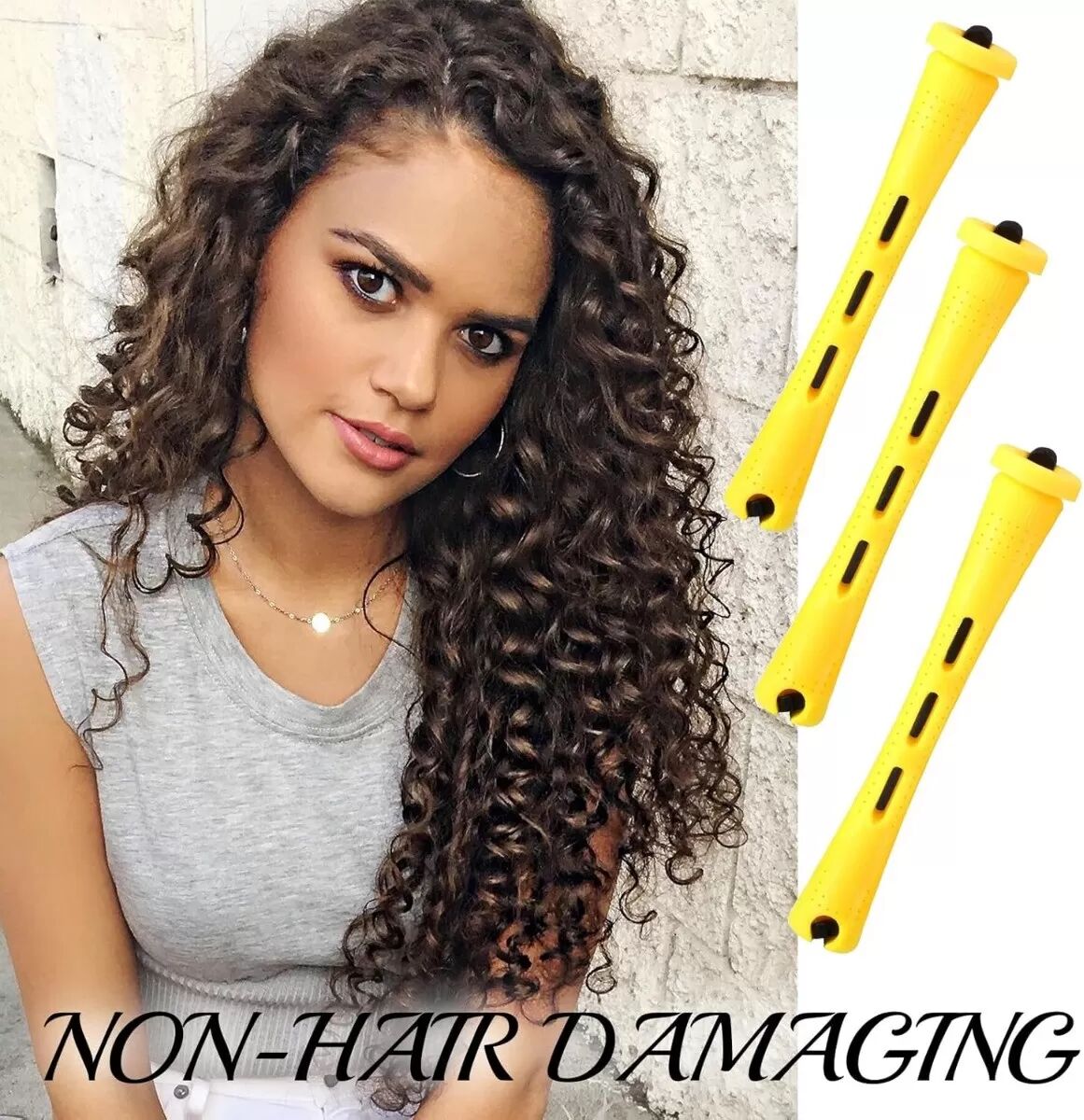 INF Abgedeckte Haarroller (10 Stk.) - Hitzefreie Lockenlösung für Pony & Mehr