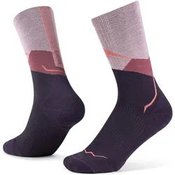 Buff, Unisex, Sportsocken, Merino Lightweight Crew Sock LWC1 (39 - 41), Rosa