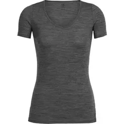 ICEBREAKER Merino Damen Funktionsunterhemd / Unterhemd "Women ́s Siren S/S Sweetheart", Größe S in Grau Grau