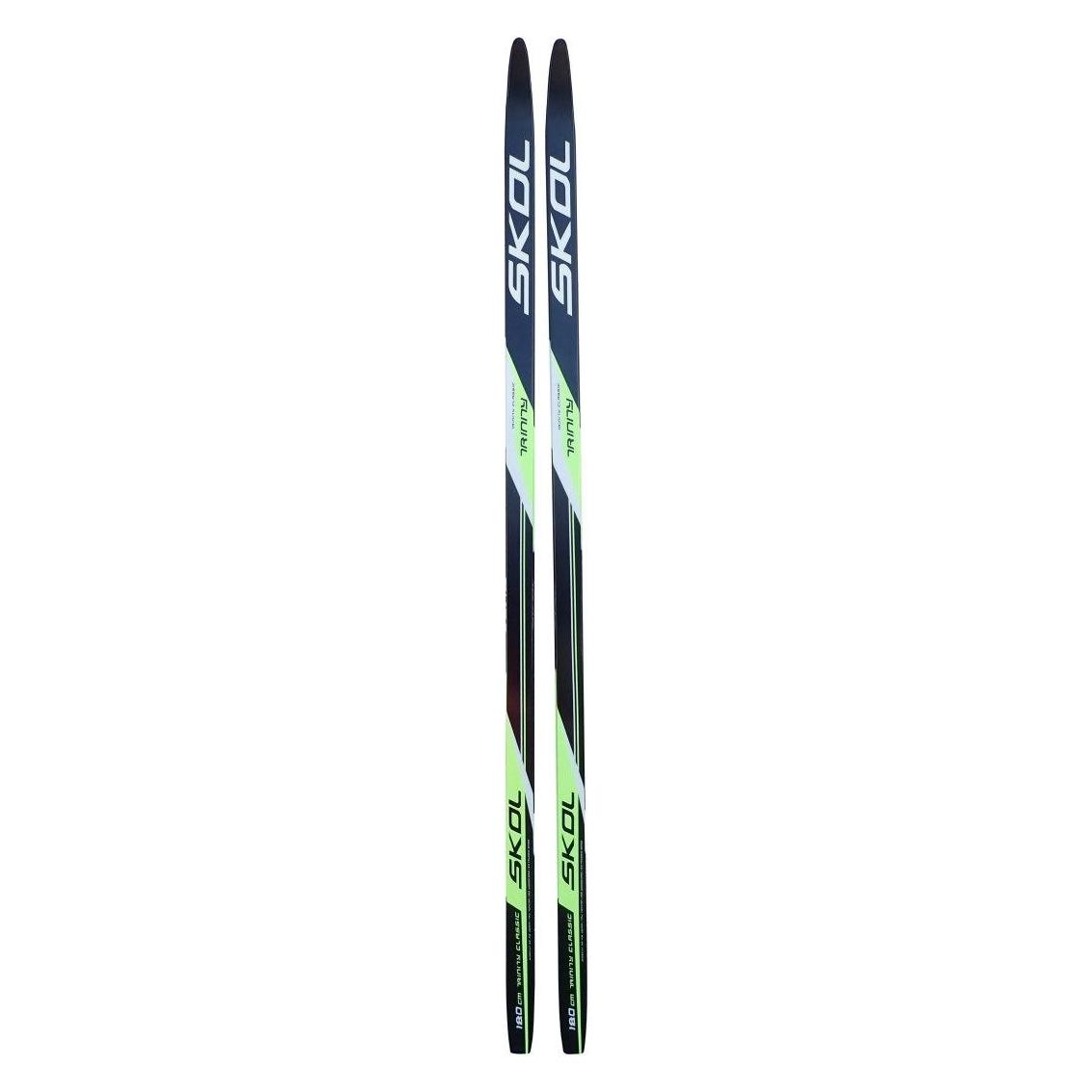 Kubi Sport Kubisport Narty Biegowe Biegówki SKOL Trinity "SKIN" Czarno-Zielone Uniwersalne 190cm (78920165)