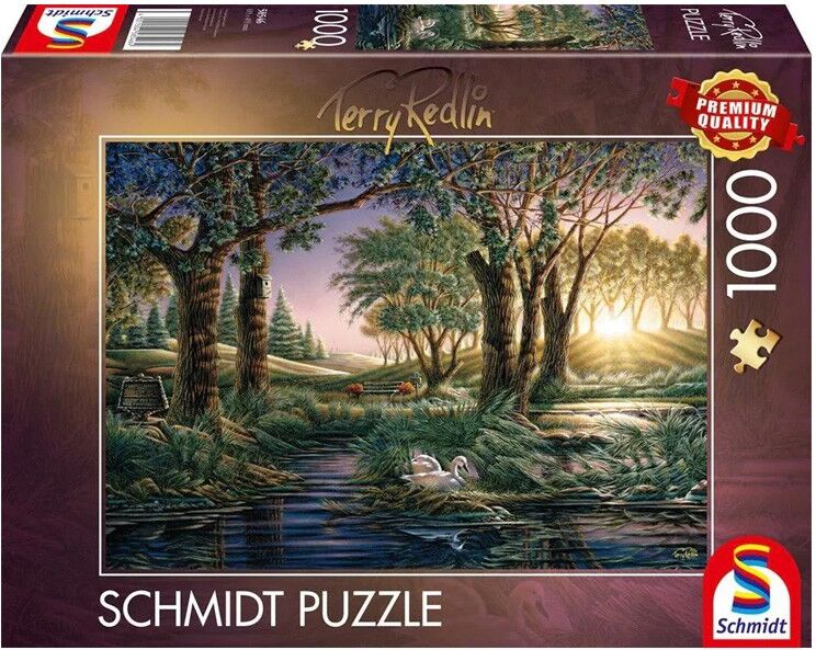 Puzzle 1000 pcs Magie de l'étang au matin Schmidt