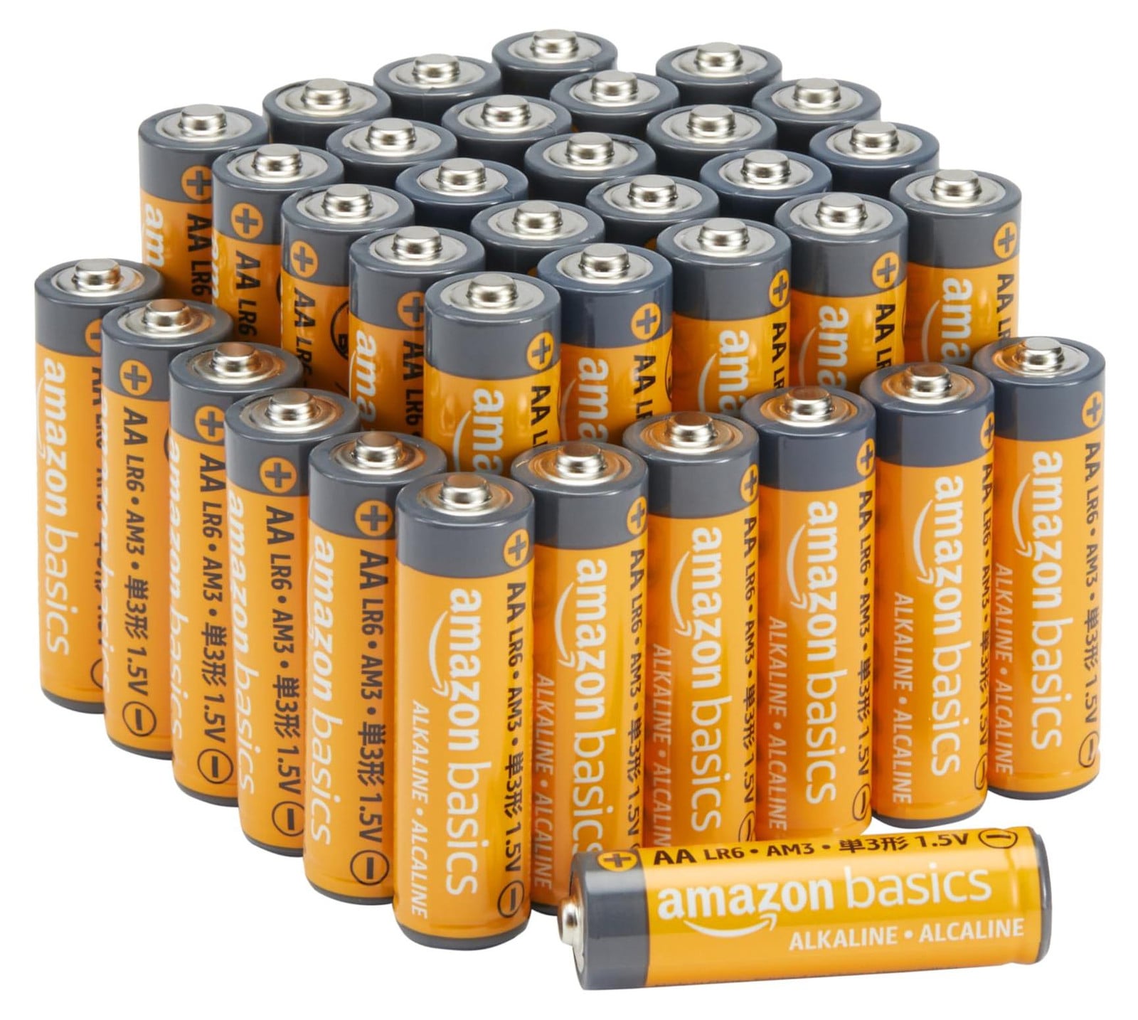 Amazon Basics AA-alkaline batterijen 1,5 V, 36 stuks