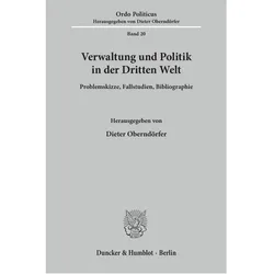 Verwaltung und Politik in der Dritten Welt., Fachbücher von Dieter Oberndörfer, Hans F. Illy
