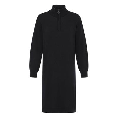 Strickkleid OXMO "Strickkleid OXFsanva", Damen, Gr. M, N-Gr, schwarz, Obermaterial: 70% Baumwolle CO. 30% Polyester PES., Kleider Strickkleid