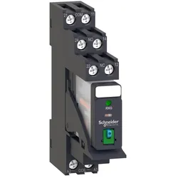 Schneider Electric RXG22BDPV Interface-Relais 2W 5A 24VDC LED Prüftaste Sockel Bügel Diode montiert