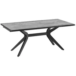 Akante Esstisch mit Auszug Impulsion 190/270 x 100 cm Keramik Silver 190