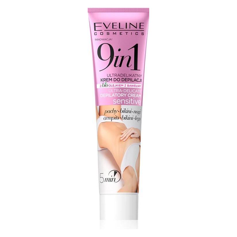 Eveline Sensitive 9In1 Ultra-Delicate Cream For Hair Removal Smells Bikini Legs 125Ml (1x, 125 ml) (33080686)