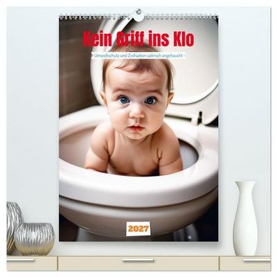Kein Griff ins Klo. Umweltschutz und Zivilisation satirisch angehaucht (hochwertiger Premium Wandkalender 2027 DIN A2 hoch), Kunstdruck in Hochglanz
