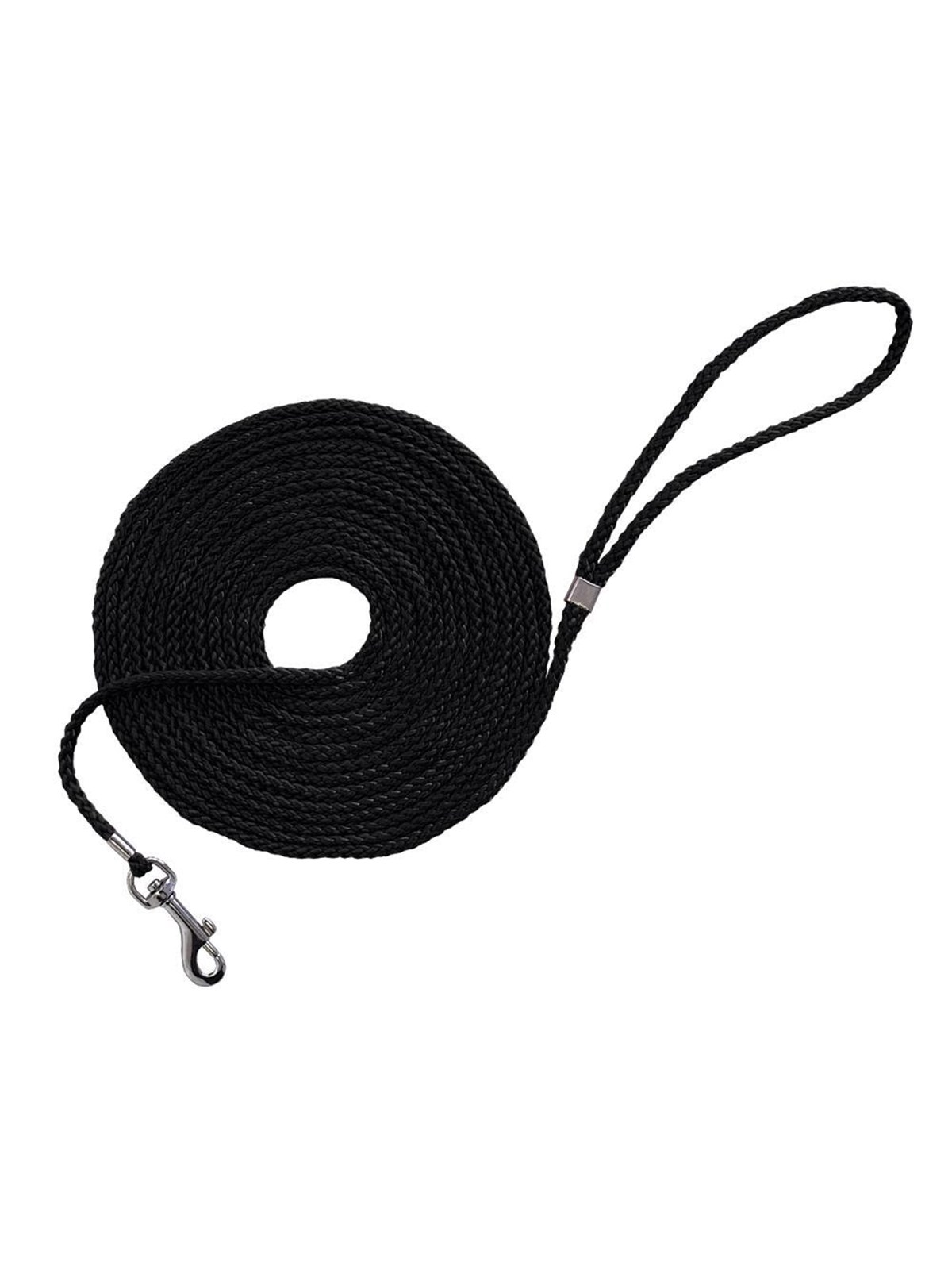Nobby Runde Schleppleine, Schwarz, 15 m