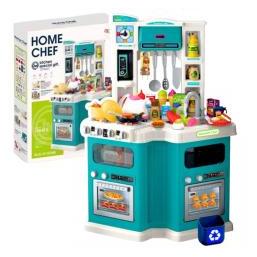 Lean Toys Grosse Kinderküche mit Kochgeräuschen, Zubehör, 109-tlg. (68223070)