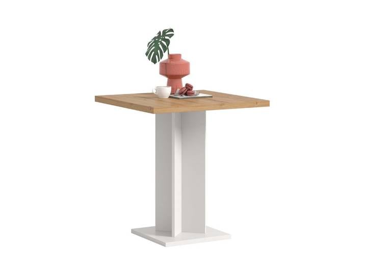 furnling Esstisch Gusto, stabiles Winkelgestell, ummantelte Tischkante, quadratisch, Höhe 76 cm