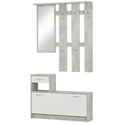 Garderobe   ¦ grau ¦ Maße (cm): B: 100 H: 191 T: 25.0