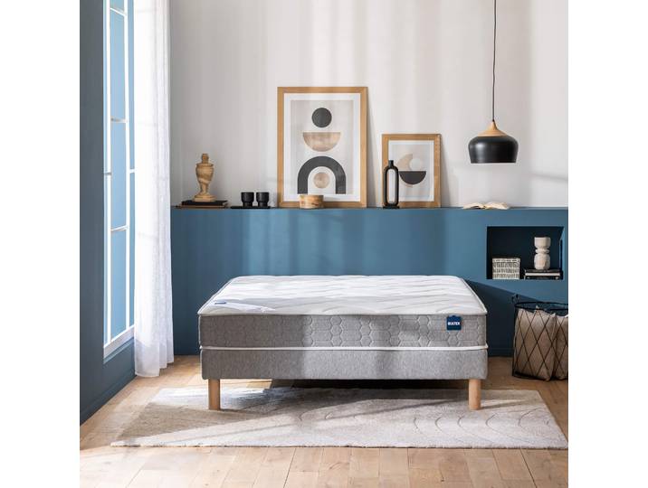 Ensemble sommier et matelas 140x200 cm mousse ferme Bultex Tracky