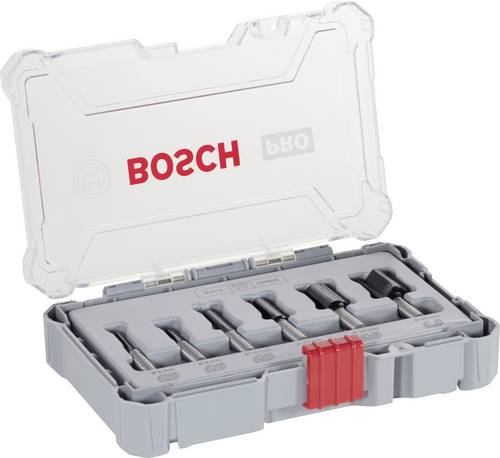 Bosch Accessories Nutfräser-Set, 8-mm-Schaft, 6-teilig 2607017466