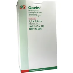 Gazin Kompresse 7.5x7.5cm 12Fach Steril 100 ST