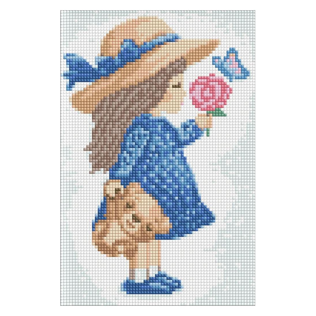 Ideyka Diamantmosaik - Kleines Mädchen (54615631)