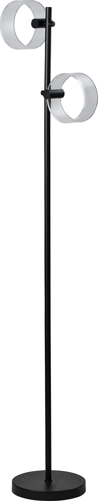 Osram Decor Circle vloerlamp met LED, zwart acryl, 17W, 930lm, dimbaar, 3000-6500K