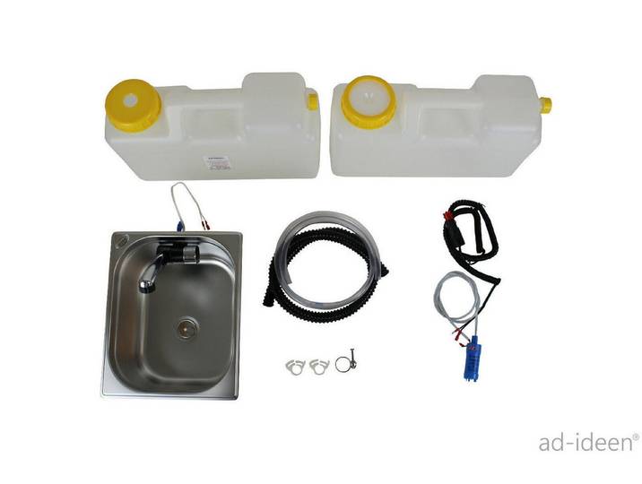 ad-ideen Waschbecken 12V Miniküche Verkaufsstand Foodtruck 325x265x200mm London Womo