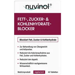 NUVINOL Fett- & Zucker- & Kohlenhydrateblock.Tabl. 45 St