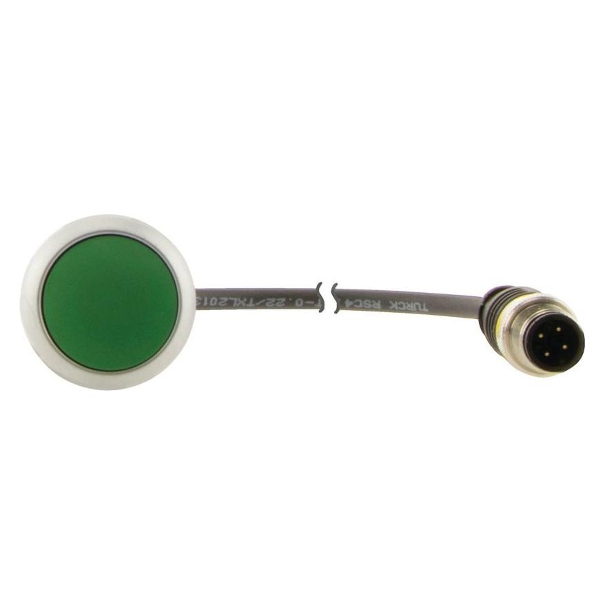 Eaton Pushbutton Mom Green 1NO cable 0.5m M12A (C22-D-G-K10-P3)