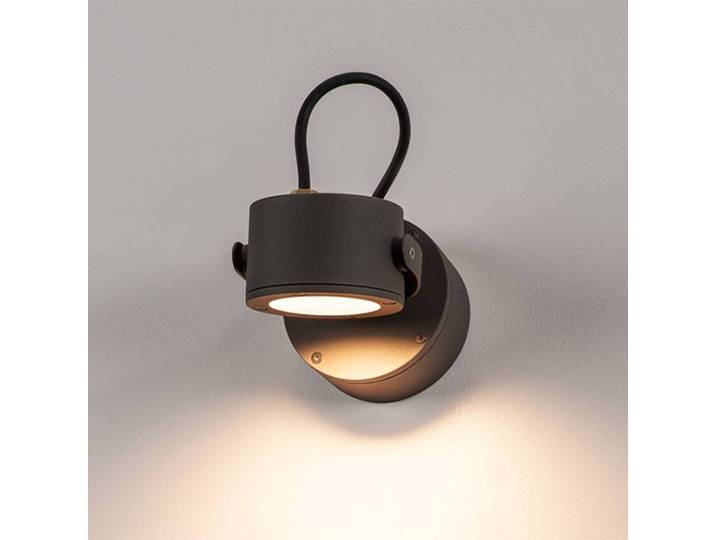 SLV Sitra Außen-Deckenstrahler anthrazit SITRA, schwarz, Aluminium, Modern, Deckenlampe