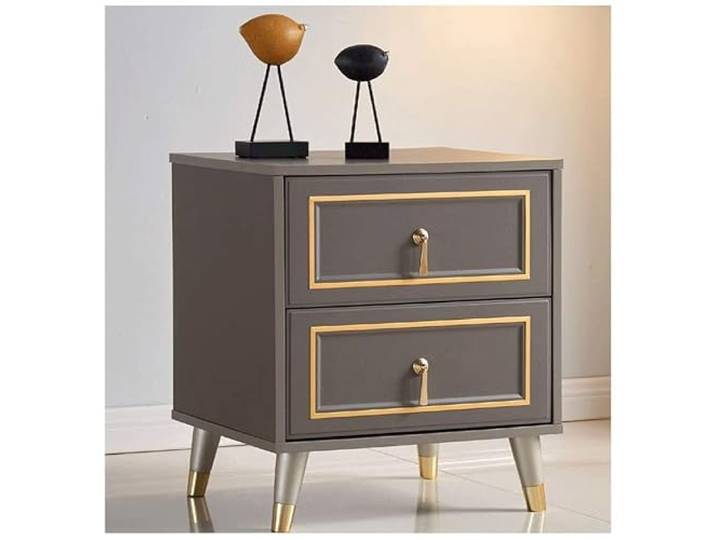 AZHKJKZH Nachttisch Nachttisch Nachttische Mit Schublade Für Wohnzimmer Schlafzimmer Schrank Wohnmöbel Wohnzimmer Schlafzimmer(Gray)