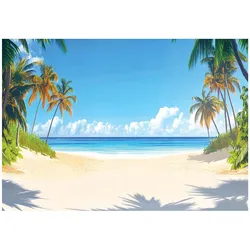 FOTOTAPETE 3D Effekt Strand Meer Natur Tapete Wohnzimmer 200x140