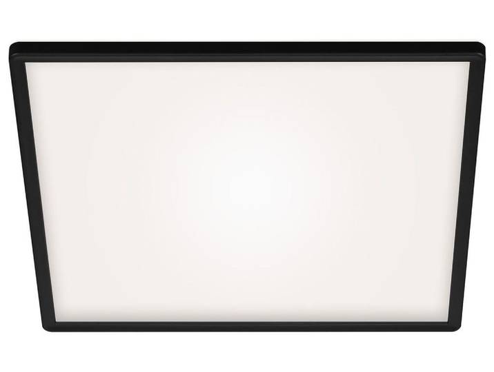 BRILONER SLIM LED Panel, Neutralweißes Licht, Backlighteffekt, Flaches Design, schwarz, 42 x 42 x 2,9 cm