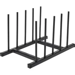 Tellerständer 20 x 12 cm Metall Schwarz M (Medium)