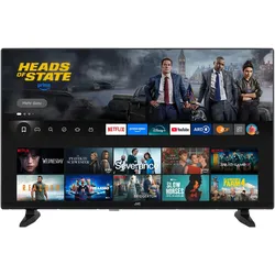 JVC Fernseher 32 Zoll Fire TV Full HD Smart TV HDR Fernseher Alexa Triple-Tuner LED TV LT-32VRF3555 (32", LED, Full HD), TV, Schwarz