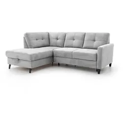 sit & more Ecksofa Valona Stoff Silver