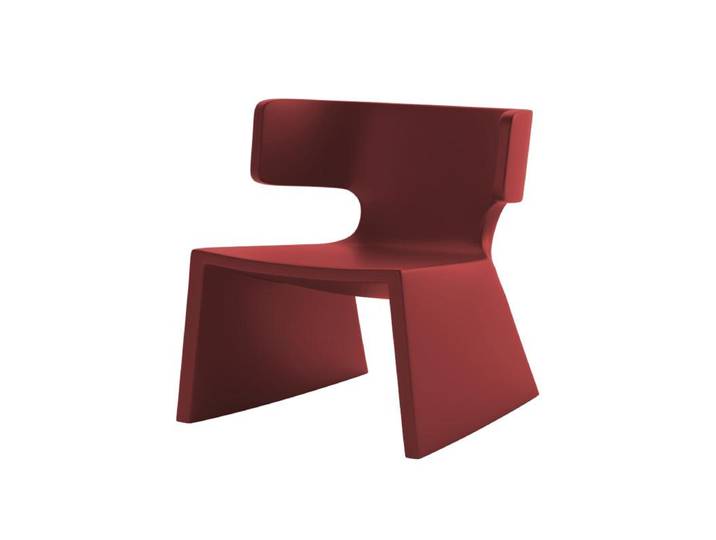 ALMA DESIGN fauteuil MEG (Rouge cerise - Polyéthylène)