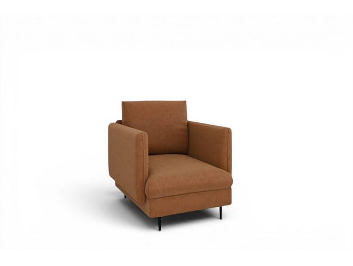 Fun Möbel Sessel Designersessel HELMER in Stoff, Rucken echt bezogen