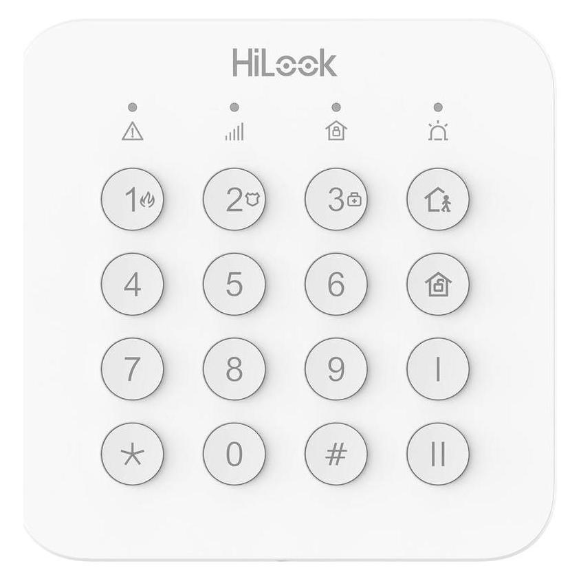 HiLook Hozzáférési billentyűzet - ALARM-K201B-WE (Falra rögzíthető, LED) (BIZHILALARMK201BWE)