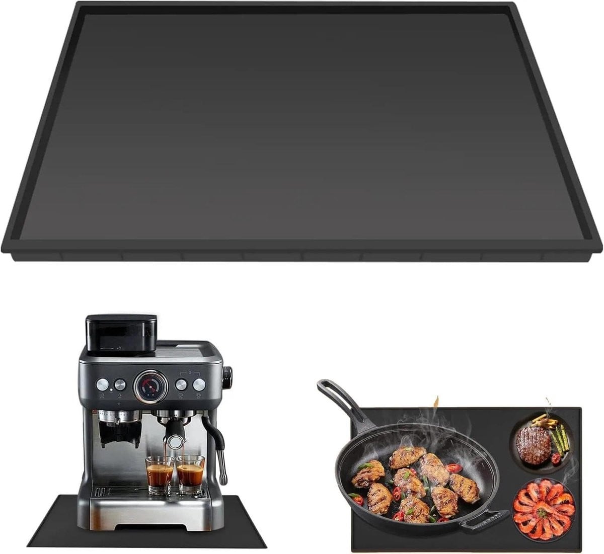 Siliconen Onderlegger voor Koffiemachine - Antislip Mat voor Barista Accessoires en Keukenonderhoud
