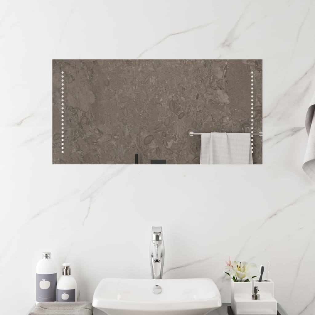 vidaXL Miroir de salle de bain à LED 40x80 cm