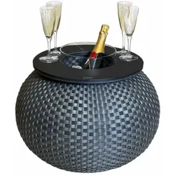 COOTAB COOLER TABLE 3-in-1 Loungetisch mit Acryl-Kühler Milano 40 cm