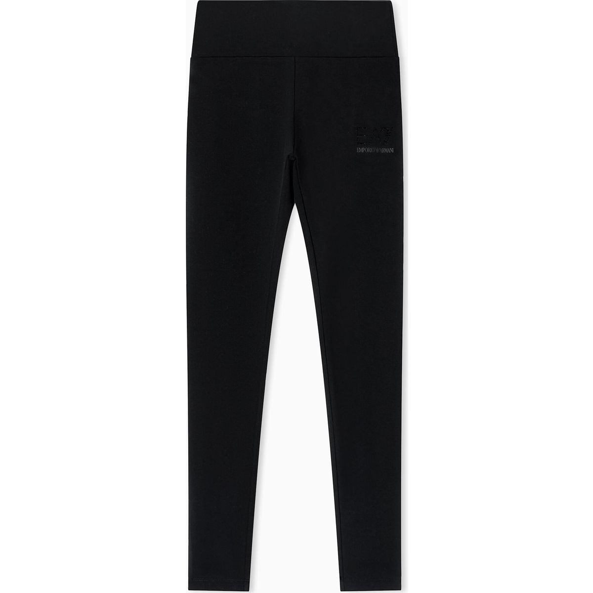 EA7 Train Logo Series W Leggings High Waist Fancy Strass - Train Logo Series W Leggings High Waist Fancy Strass black / black (MC043) XXL 7W000539 AF12484-MC043-XXL