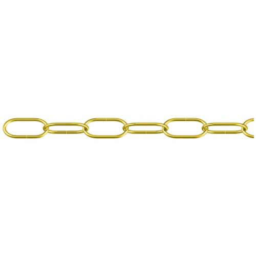 dörner + helmer 152347 Uhrkette Messing (poliert) Stahl 50m