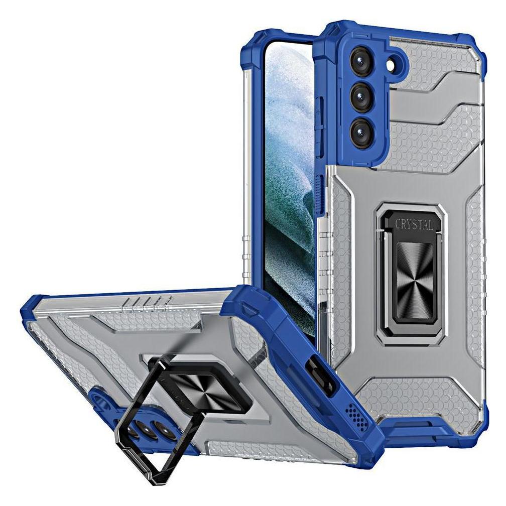 Hurtel Crystal Ring Case robuste Kickstand TPU/PC Panzer Handyhülle Hard Case für Samsung Galaxy S22+ (S22 (Samsung Galaxy S22+) (1404978613)