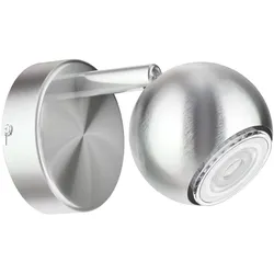 ledscom.de Wand-Leuchte TAURI, einflammig, inkl. LED GU10 Lampe (warmweiß, 5,4W, 510lm, 45°)