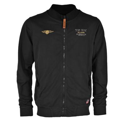 Sweatjacke TOP GUN "TG20213020", Herren, Gr. 50M, schwarz, Obermaterial: 100% Baumwolle, Sweatjacken Sweatjacke