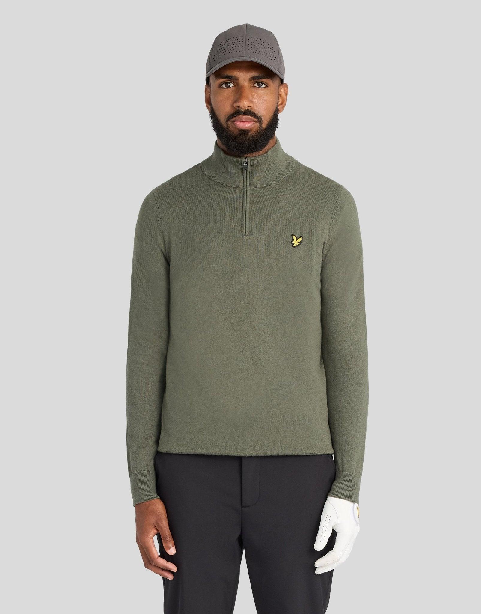 Golf-Pullover mit Viertelreißverschluss