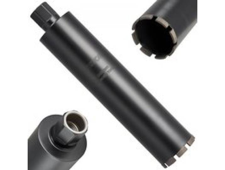 VEVOR Foret Diamant pour Carotteuse, Couronne de Carottage Humide Diamètre 89 mm et Profondeur de Perçage 356 mm, Trépan avec Filetage Intérieur 1-1/4 po-7 32 mm-7, pour Béton Armé Maçonnerie
